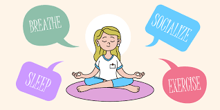 An image showing meditation as a way to become stress management technique