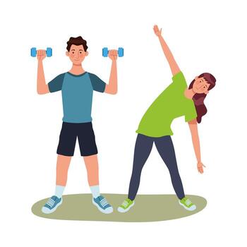 An image showing physical activity as a way to become stress management technique